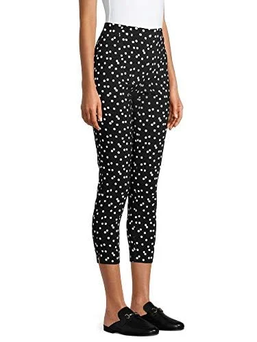 Time & Tru Women's Millennium Skinny Pants (10, Black Dot) — 4