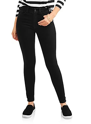 Time and Tru Women's Core Denim High Rise Skinny Jeans Size 22, Black