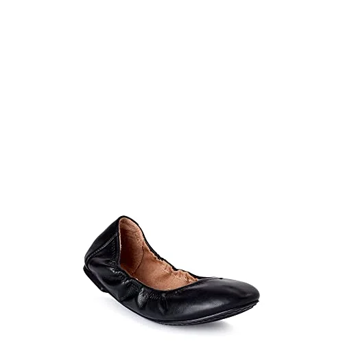 Time and Tru Women's Scrunch Ballet Flats (Black, us_Footwear_Size_System, Adult, Women, Numeric, Medium, Numeric_11)