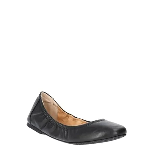 Scrunch Ballet Flats — (black