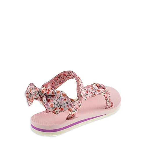 Time and Tru Women's Nature Sandal (6, Pink Floral, numeric_6) — 3
