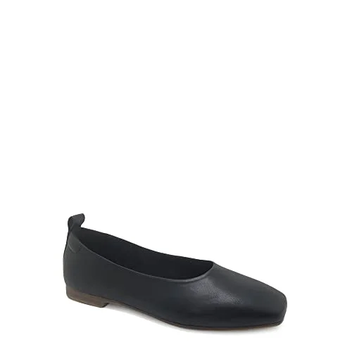 Square Toe Ballet Flats — (6.5