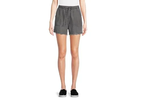 Time and Tru Women's Soft Pull on Shorts (as1, Alpha, x_s, Regular, Regular, Black Wash)