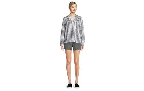 Time and Tru Women's Soft Pull on Shorts (as1, Alpha, x_s, Regular, Regular, Black Wash) — 3