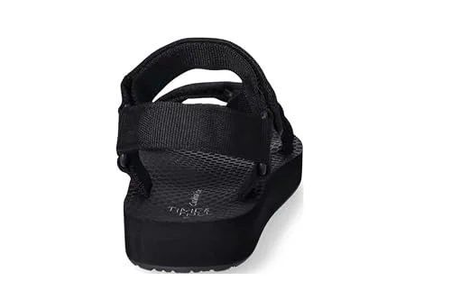 Time and Tru Women's Nature Sandal (Black, US Footwear Size System, Adult, Women, Numeric, Medium, 8) — 3