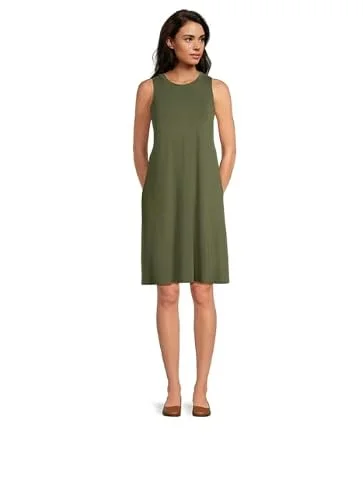 Time and Tru Women's Sleeveless Knit Dress (US, Alpha, Large, Regular, Regular, Sea Turtle) — 2