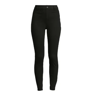 Time and Tru Women's Pull on Jeggings (US, Alpha, Large, Regular, Regular, Black) — 3